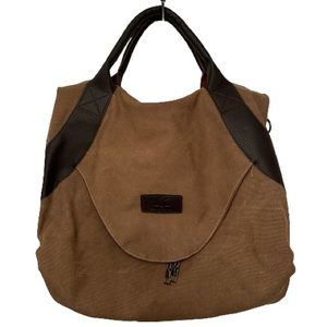 Large canvas hobo bag NWOT